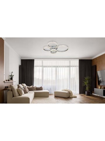 Globo lighting Lampa sufitowa LED "Rubio" w kolorze szarym - 114 x 90 x 20 cm