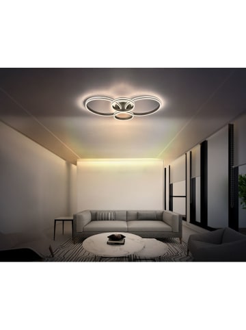 Globo lighting LED-Deckenleuchte "Grouni" in Grau - (B)106 x (H)13,7 x (T)60 cm