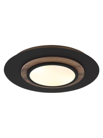 Globo lighting Lampa sufitowa LED "Kory" w kolorze czarno-jasnobrązowym - wys. 5,6 x Ø 48 cm