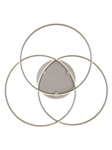 Globo lighting Lampa sufitowa LED "Kombos" w kolorze szarym - wys. 9,4 x Ø 45,6 cm