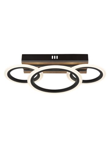 Globo lighting Lampa sufitowa LED "Blevins" w kolorze czarnym - 46 x 11,5 x 25 cm