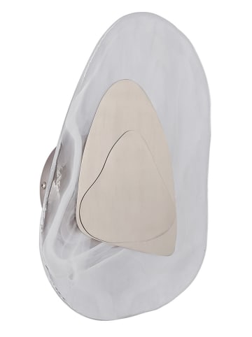 Globo lighting Lampa ścienna LED "Dorsey" w kolorze srebrno-kremowym - 20,3 x 31,5 cm