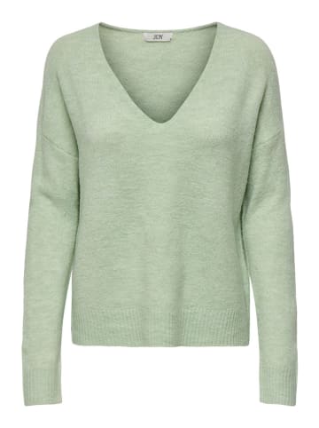 JDY Sweter "Elanora" w kolorze zielonym