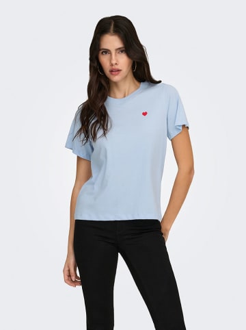 JDY Koszulka "Pisa" w kolorze błękitnym