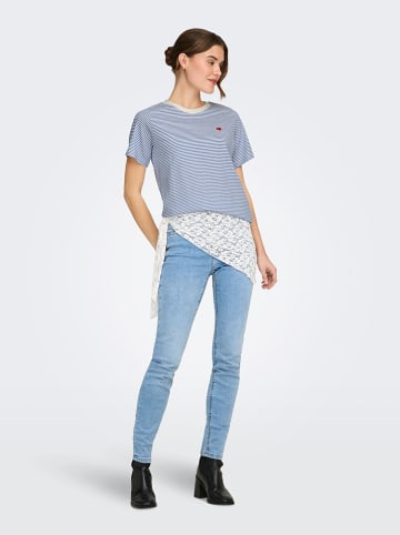 JDY Koszulka "Pisa" w kolorze błękitnym