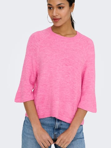 JDY Sweter "Elanora" w kolorze różowym