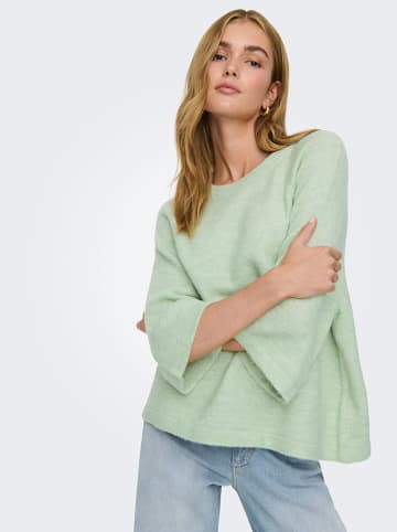 JDY Sweter "Elanora" w kolorze zielonym