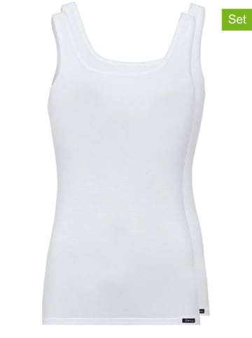 Skiny 2er-Set: Hemdchen in Weiß