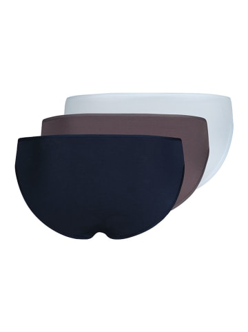 Skiny 3-delige set: slips donkerblauw/antraciet/wit