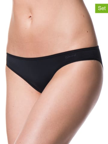Skiny 2er-Set: Slips in Schwarz