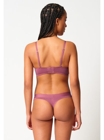 Skiny Biustonosz w kolorze jagodowym