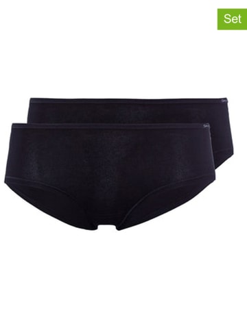 Skiny Pełne figi (2 pary) w kolorze czarnym