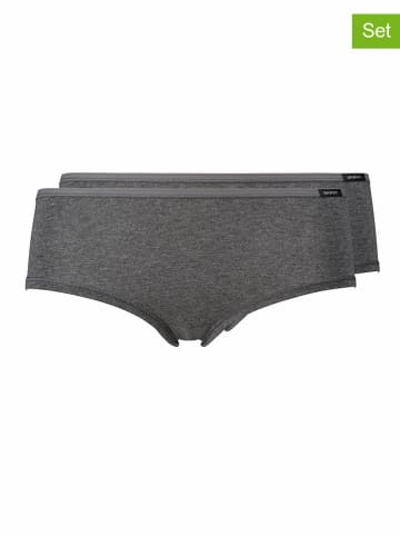 Skiny Pełne figi (2 pary) w kolorze antracytowym