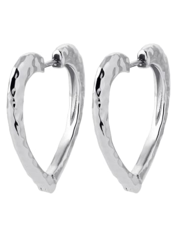 L'Atélier Précieux Srebrne kolczyki-kreole