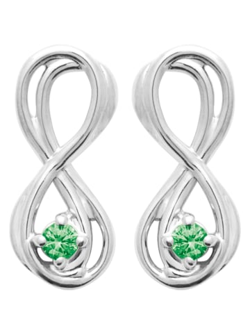 L'Atélier Précieux Srebrne kolczyki-wkrętki z cyrkoniami