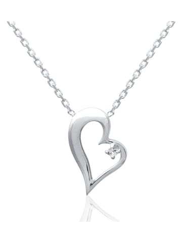 L'Atélier Précieux Silber-Halskette mit Schmuckelement - (L)45 cm