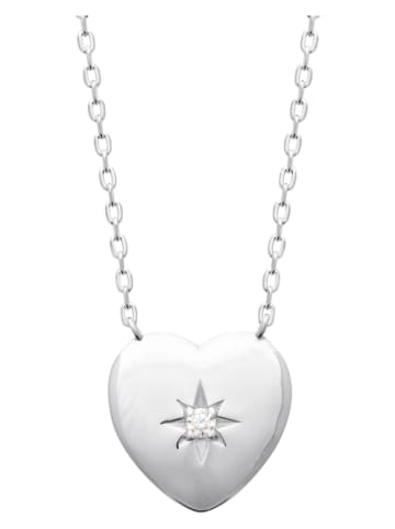 L'Atélier Précieux Silber-Halskette mit Schmuckelement - (L)45 cm