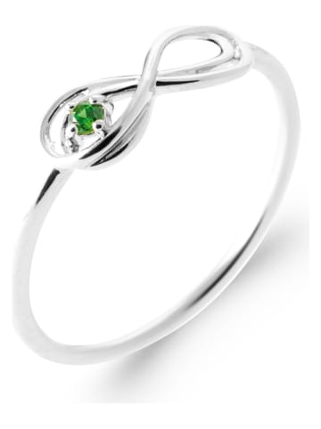 L'Atélier Précieux Srebrny pierścionek z cyrkonią