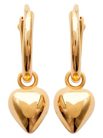 L'Atélier Précieux Pozłacane kolczyki-kreole