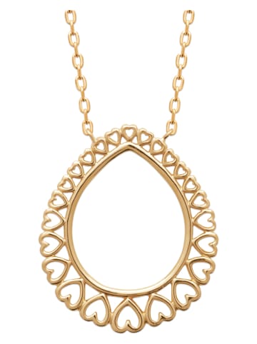 L'Atélier Précieux Pozłacany naszyjnik z elementem ozdobnym - dł. 45 cm