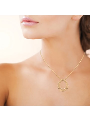 L'Atélier Précieux Pozłacany naszyjnik z elementem ozdobnym - dł. 45 cm