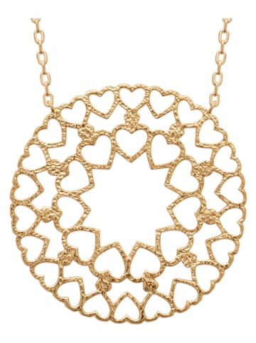 L'Atélier Précieux Pozłacany naszyjnik z elementem ozdobnym - dł. 45 cm