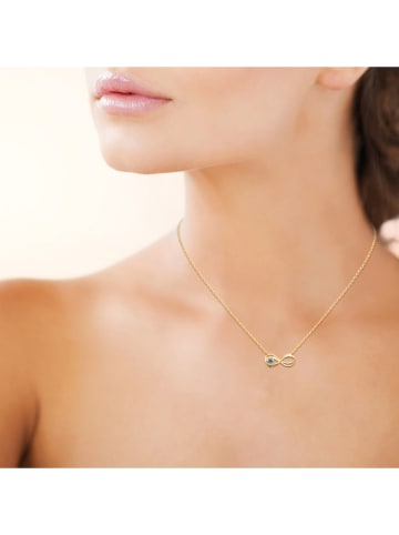 L'Atélier Précieux Pozłacany naszyjnik z elementem ozdobnym - dł. 45 cm