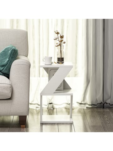 Scandinavia Concept Stolik "Albeni" w kolorze białym - 30 x 50 x 30 cm
