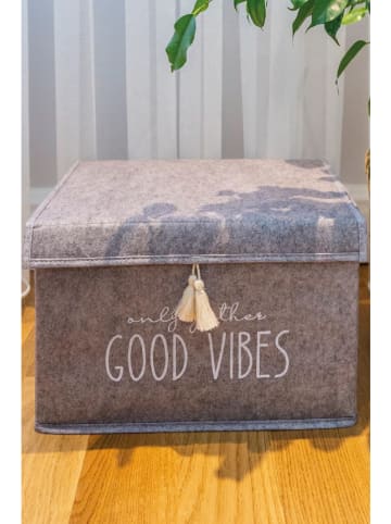 Scandinavia Concept Kosz w kolorze beżowym do przechowywania - 35 x 23 x 23 cm