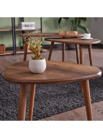 Scandinavia Concept 3-delige set: salontafels bruin