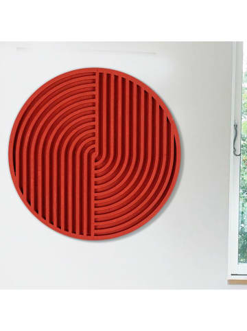 Scandinavia Concept Wanddekor in Rot - Ø 33 cm 