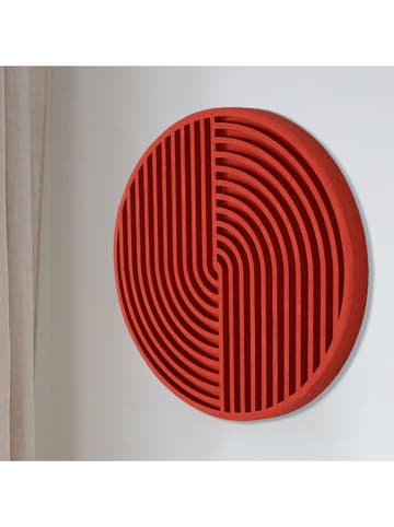 Scandinavia Concept Wanddekor in Rot - Ø 33 cm 
