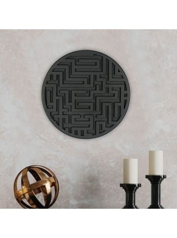 Scandinavia Concept Wanddekor in Schwarz - Ø 33 cm 