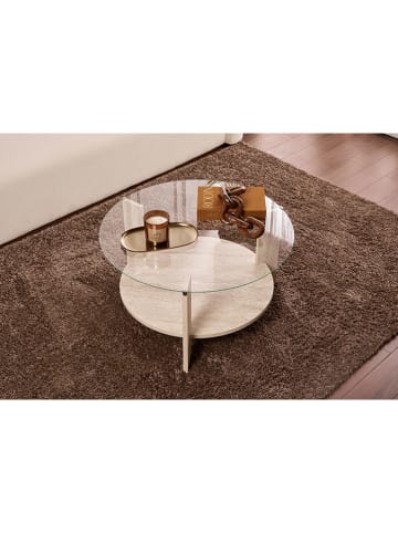 Scandinavia Concept Couchtisch ''Clara'' in Beige - (B)75 x (H)40 x (T)75 cm