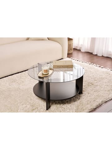 Scandinavia Concept Couchtisch "Clara" in Schwarz - (H)40 x Ø 75 cm