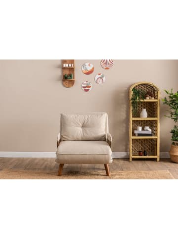 Scandinavia Concept Sofa "Cosmo Single" w kolorze kremowym - 77 x 82 x 70 cm