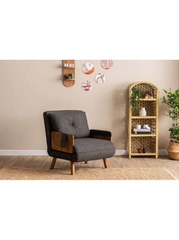 Scandinavia Concept Sofa "Cosmo Single" w kolorze ciemnoszarym - 77 x 82 x 70 cm