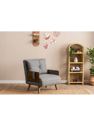 Scandinavia Concept Sofa "Cosmo Single" in Hellgrau - (B)77 x (H)82 x (T)70 cm