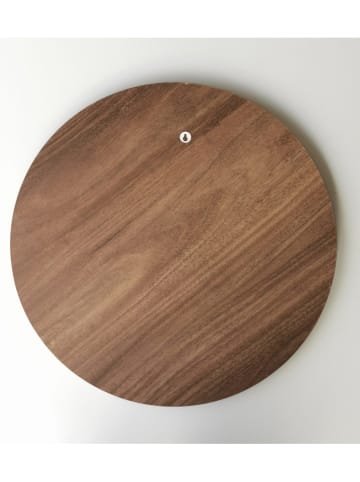 Scandinavia Concept Wandspiegel "Ayna Ceviz" in Hellbraun - Ø 60 cm