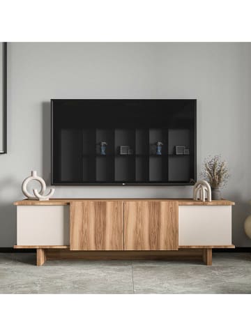 Scandinavia Concept TV-Kommode in Hellbraun/ Weiß - (B)180 x (H)50 x (T)33 cm