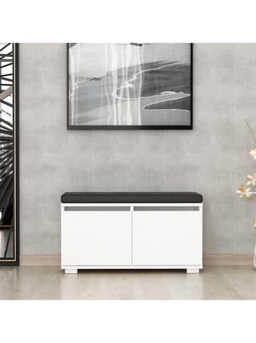 Scandinavia Concept Schoenenkast "Drago" wit - (B)80 x (H)42 x (D)35 cm