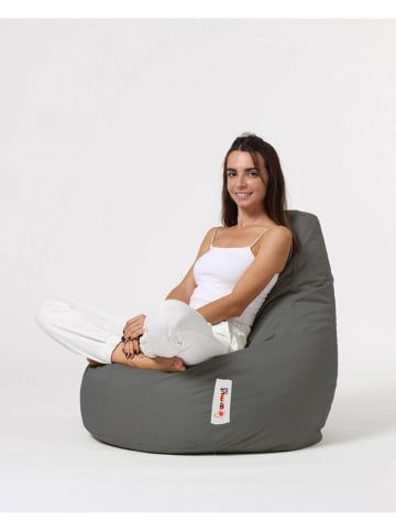 Scandinavia Concept Sitzsack "Drop" in Grau - (B)80 x (H)80 x (T)33 cm