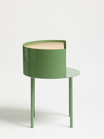 Scandinavia Concept Stolik "Espen" w kolorze zielonym - wys. 56 x Ø 40 cm