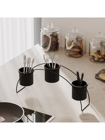 Scandinavia Concept Bloemenrek zwart - (B)40 x (H)20 x (D)10 cm