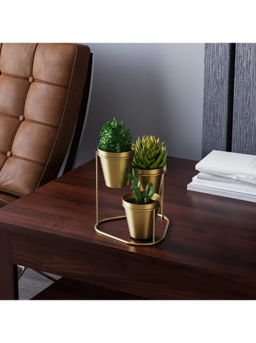 Scandinavia Concept Blumenständer in Gold - (B)19 x (H)20 x (T)19 cm