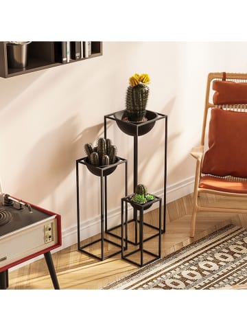 Scandinavia Concept 3er-Set: Blumenständer in Schwarz