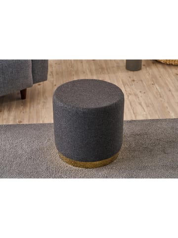 Scandinavia Concept Puf "Göcek" w kolorze ciemnoszarym - wys. 40 x Ø 40 cm