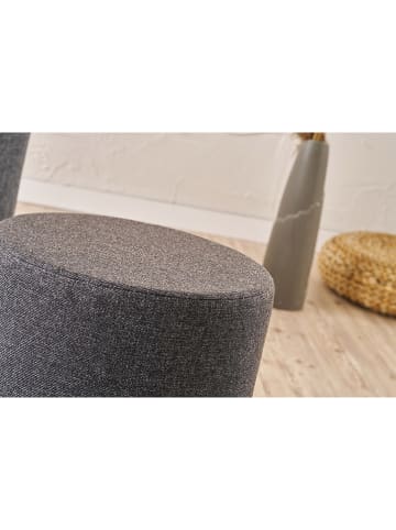 Scandinavia Concept Puf "Göcek" w kolorze ciemnoszarym - wys. 40 x Ø 40 cm