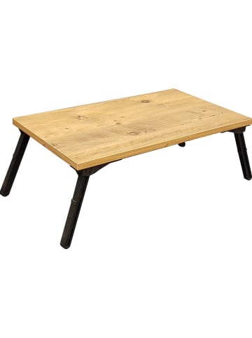Scandinavia Concept Tabletttisch "Gusto" in Hellbraun/ Schwarz - (B)60 x (H)35 x (T)24,5 cm