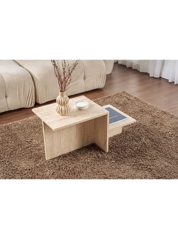 Scandinavia Concept Beistelltisch "Harmony" in Beige - (B)90 x (H)40 x (T)45 cm
